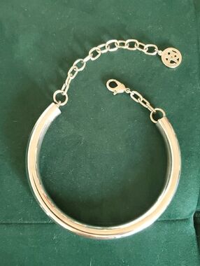 Ben-Amun Collar Necklace 24k White Gold Plated